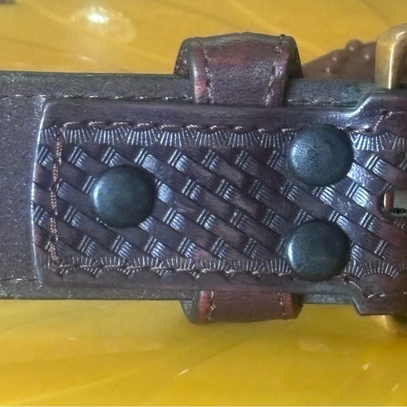 Vintage Tech Ether Guild Kaleidoscope Buckle Belt! - Picture 8 of 12